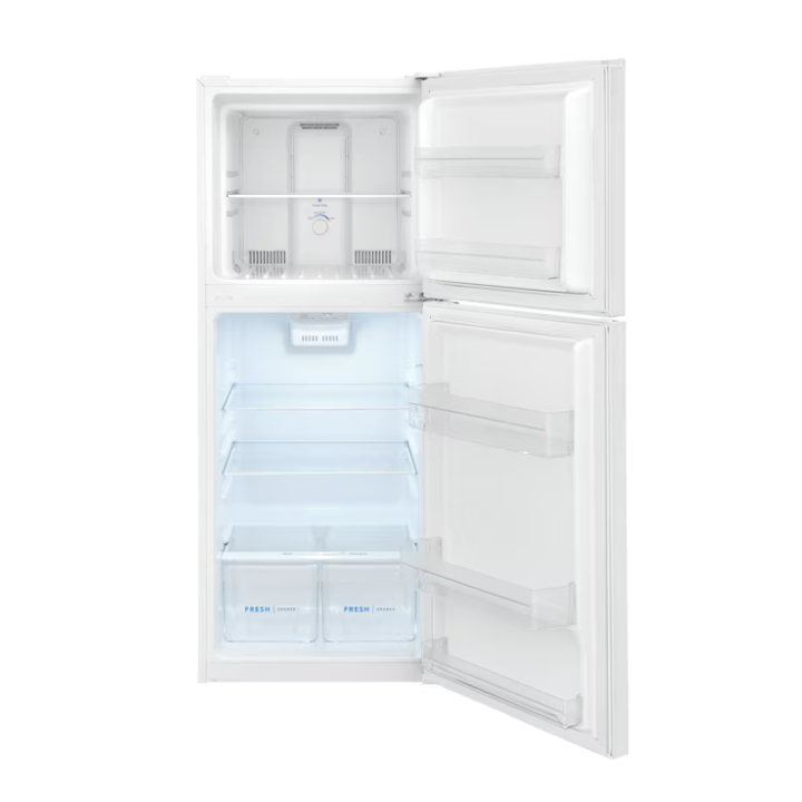 Frigidaire 11.6-cu ft Counter-Depth 24-in Wide Top-Freezer Refrigerator ( White ) Garage Ready ENERGY STAR Certified