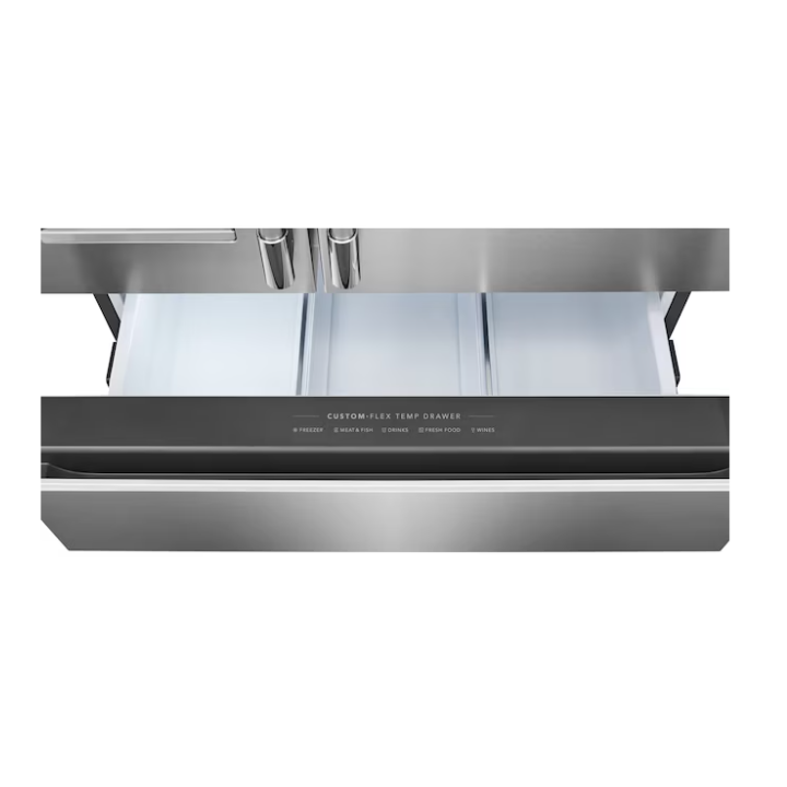 Frigidaire Professional Counter-Depth Professional 21.4-cu ft 36-in Wide French Door Refrigerator with Dual Ice Maker ( Smudge Proof Stainless Steel ) ENERGY STAR Certified