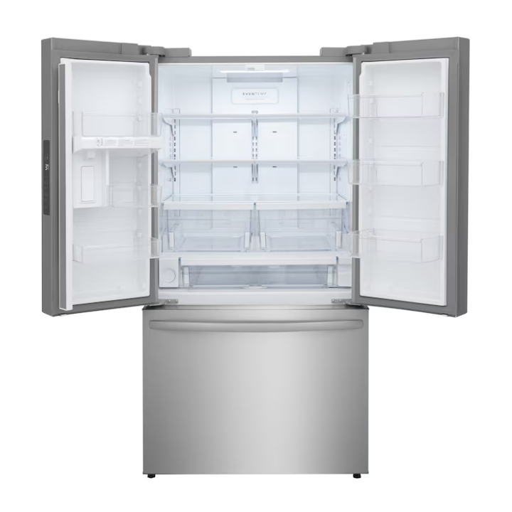 Frigidaire Standard-Depth 28.8-cu ft 36-in Wide French Door Refrigerator with Ice Maker ( Smudge-Proof Stainless Steel ) ENERGY STAR Certified