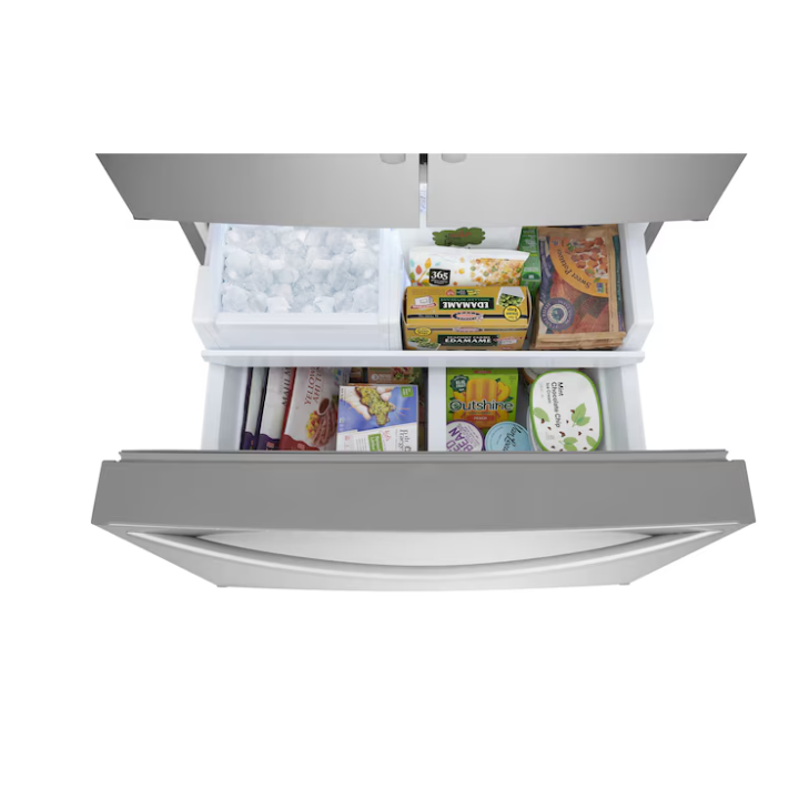 Frigidaire Standard-Depth 28.8-cu ft 36-in Wide French Door Refrigerator with Ice Maker ( Smudge-Proof Stainless Steel ) ENERGY STAR Certified