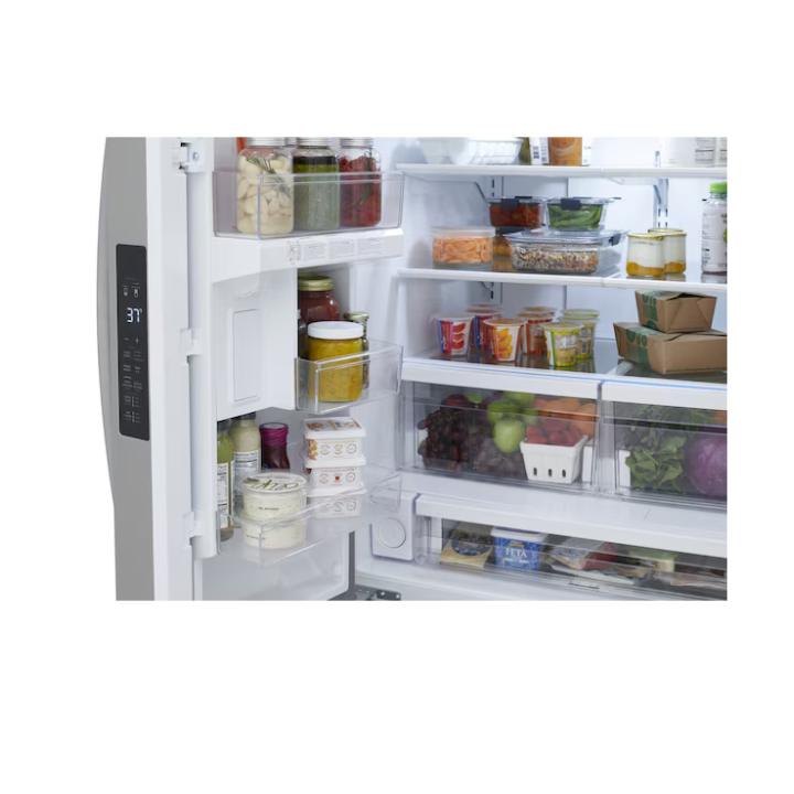 Frigidaire Standard-Depth 28.8-cu ft 36-in Wide French Door Refrigerator with Ice Maker ( Smudge-Proof Stainless Steel ) ENERGY STAR Certified